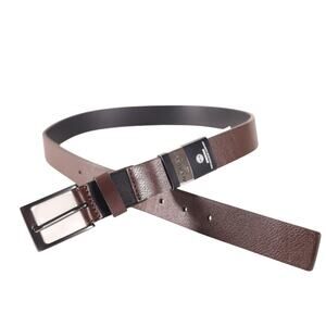 Alfani Alfatech Faux Brown Leather Men's Belt - Size Small 30/32 - NWT